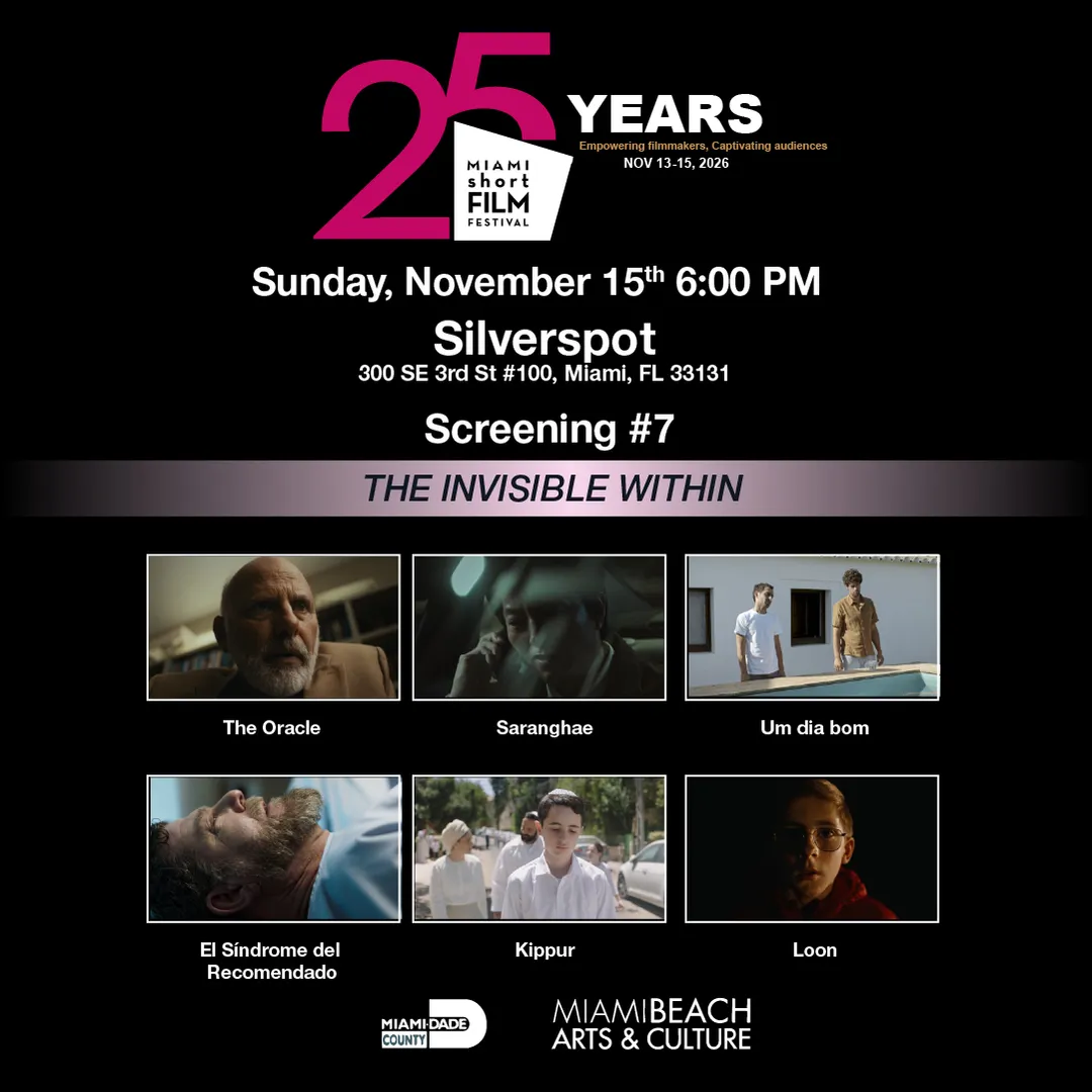 MIAMI short FILM FESTIVAL 𝟐𝟓𝐭𝐡 𝐄𝐝𝐢𝐭𝐢𝐨𝐧 - Screening # 7 - The Invisible Within - Nov•15•2026 • 6PM (photo 2)