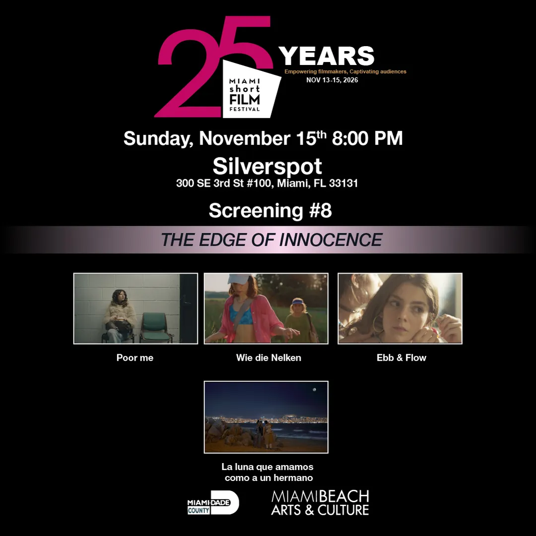 MIAMI short FILM FESTIVAL 𝟐𝟓𝐭𝐡 𝐄𝐝𝐢𝐭𝐢𝐨𝐧 - Screening # 8 - The Edge of Innocence - Nov•15•2026 • 8 PM (photo 2)