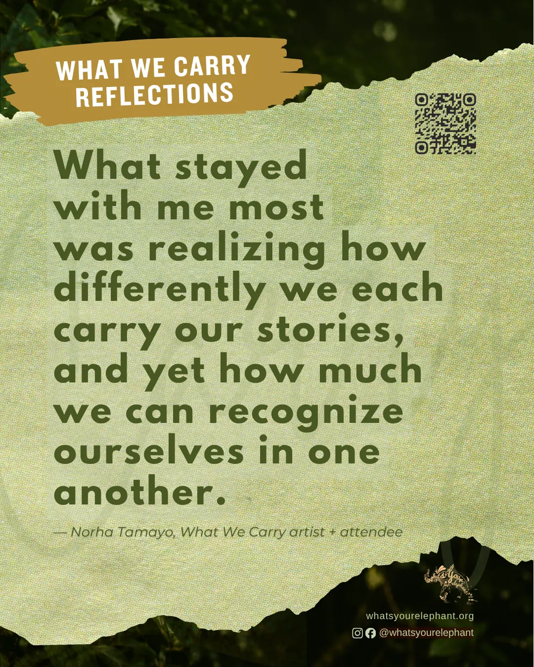 What We Carry Virtual Artist Talk: Continuing the Conversation (photo 4)
