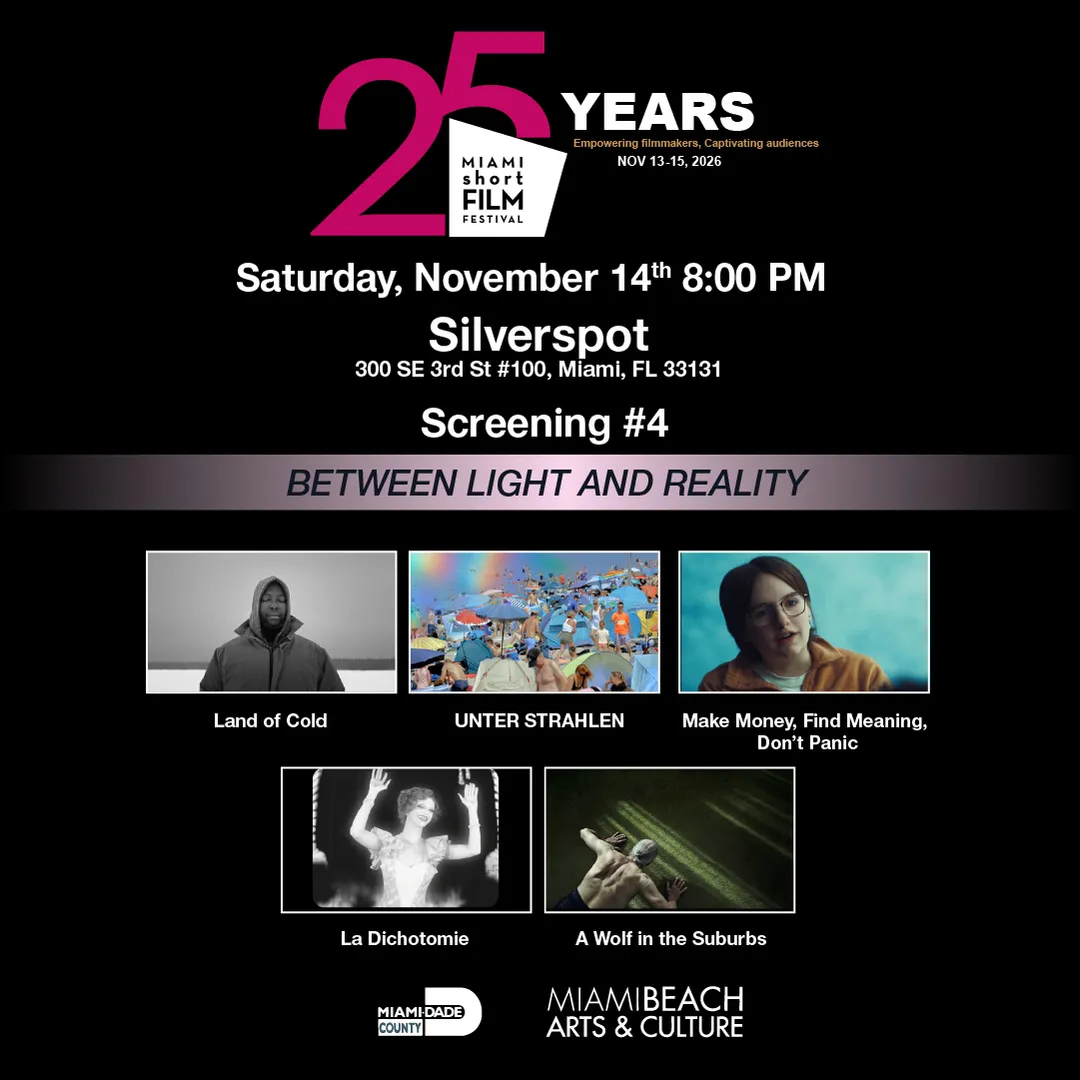 MIAMI short FILM FESTIVAL 𝟐𝟓𝐭𝐡 𝐄𝐝𝐢𝐭𝐢𝐨𝐧 - Screening # 4 - Between Light & Reality - Nov•14•2026 • 8 PM (photo 2)