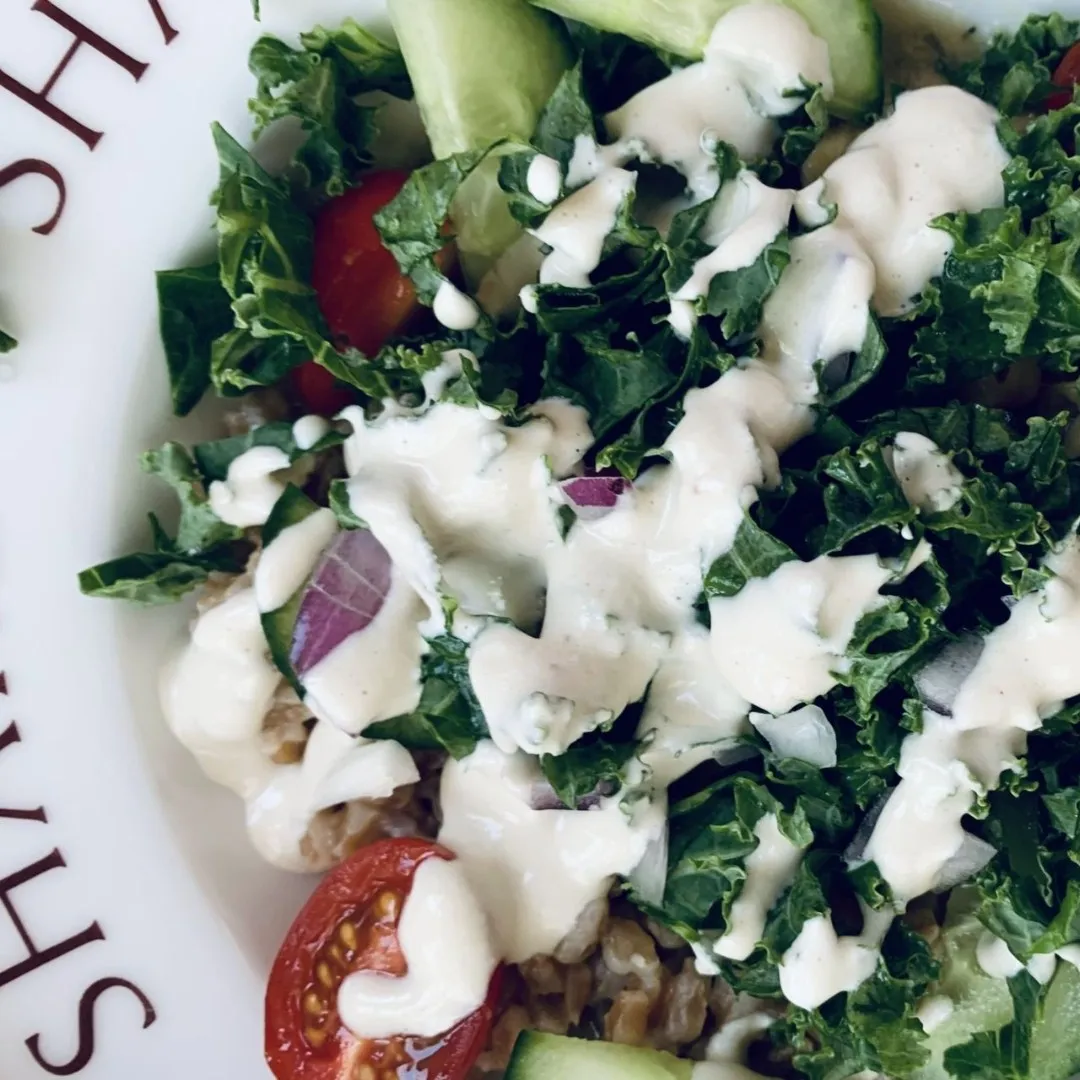 Mediterranean Bowl with Tahini Lemon Garlic Sauce with Chef Rita