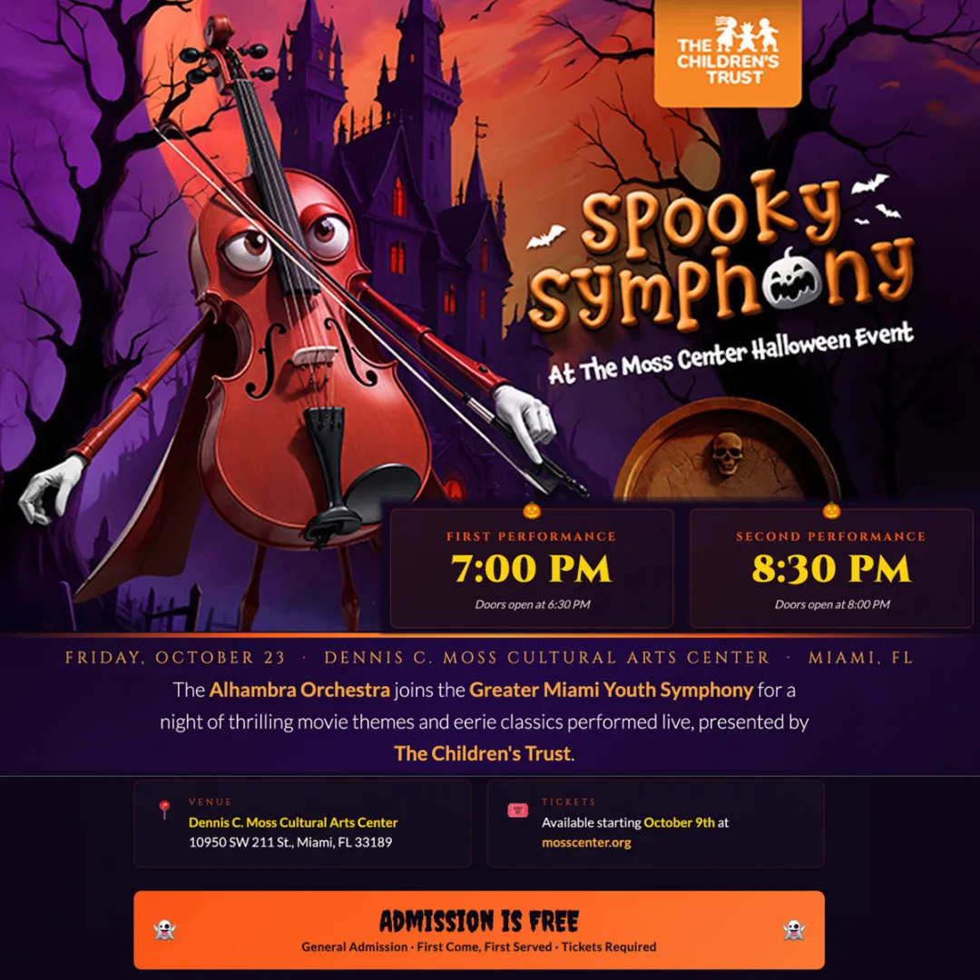 SPOOKY SYMPHONY: A Halloween Extravaganza Presented by the Children’s Trust