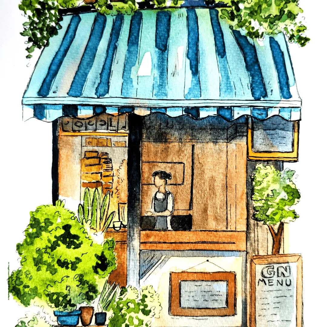 Workshop: Beautiful Café Scenes in Watercolor